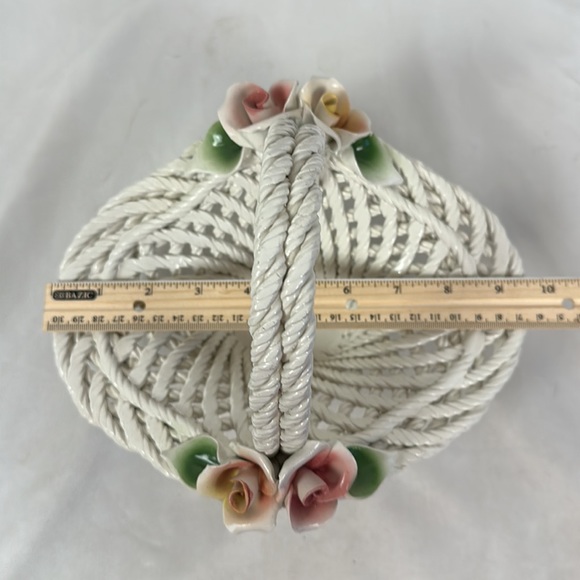 Lanzarin Ceramic Capodimonte Roses Made in Italy - Picture 14 of 16